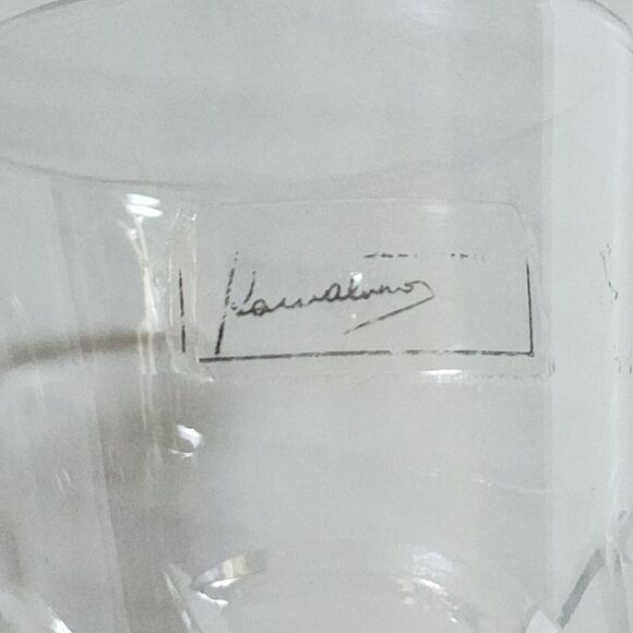 Small Glass Crystal Clear Vase Height 5 ⅝" - Picture 2 of 5